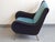 Vintage Mid-Century Lounge Chair in Wool & Brass in the Style of Marco Zanuso, 1950s For Sale - Image 13 of 18