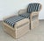 Henry Link 1970s Henry Link Rattan Lounge Chairs, Ottomans, New Sunbrella Upholstery, 2 Pairs For Sale - Image 4 of 18