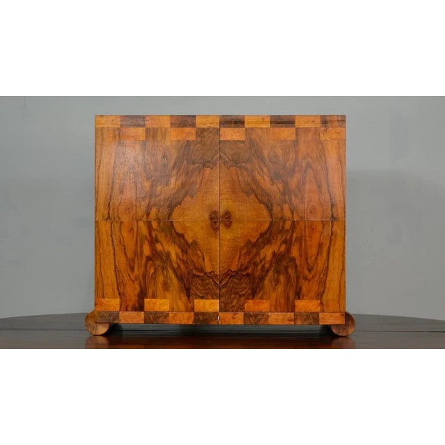 Art Deco Walnut Countertop Bar Cabinet from Albicocchi & Frediani, Italy, 1920s For Sale - Image 13 of 13
