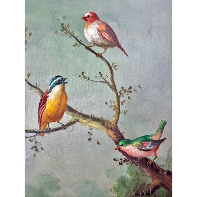 Late 20th Century Signed Vintage Wild-Bird Oil Painting by Jeanine Albert For Sale - Image 5 of 13