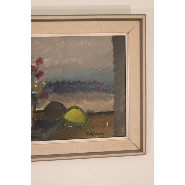 B. Sjööberg, Flower Motif, 1950s, Oil on Canvas, Framed For Sale - Image 15 of 18
