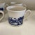 Beautiful set of 4 pastoral Chinoiserie blue and white cups. Perfect for any tablescape.