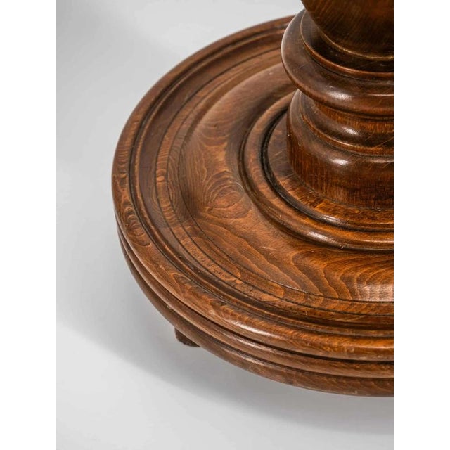 2000 - 2009 Wooden Column Pedestal in Oak For Sale - Image 5 of 6