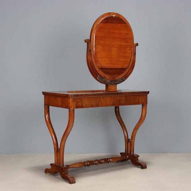 Louis-Philippe Walnut-Veneered Dressing Table For Sale - Image 11 of 12