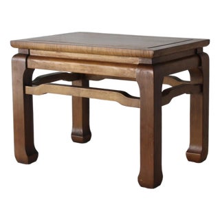 Vintage Ming Style Convertible Side Table Stool Mid-Century For Sale