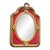 Mid-20th French Louis XVI Gold Velvet Wood Wall Mirror For Sale