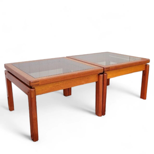 Kai Kristiansen Danish Teak Side Tables - Kristiansen & Thomassen Vintage - Mid-Century Modern Set of 2 For Sale - Image 4 of 8