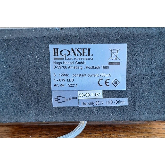 Metal Vintage Table Lamp from Honsel, 2000s For Sale - Image 7 of 8