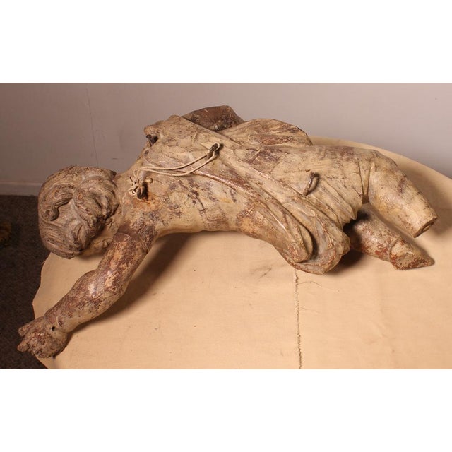 18th Century Carved Wooden Cherub For Sale - Image 11 of 12
