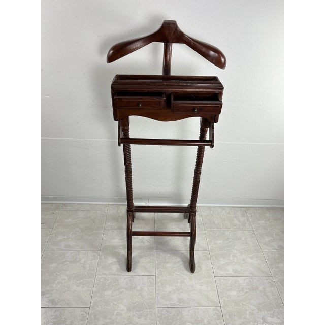 Wood Mid-Century Italian Valet, 1940s For Sale - Image 7 of 7