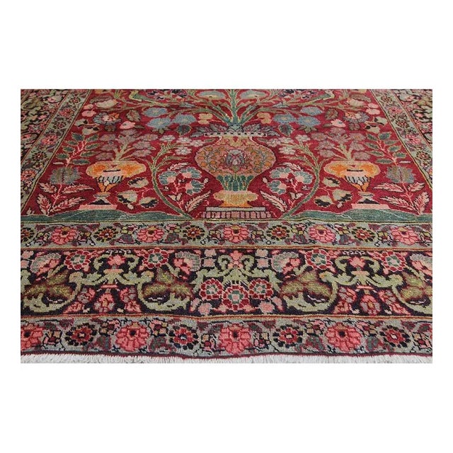 1940s Persian Tabriz Area Rug 4'2" X 6'0" For Sale - Image 4 of 13