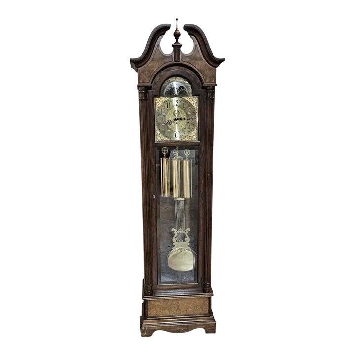 Mid 20th Century Sligh Trends Mahogany Chippendale Grandfather Clock Zeeland Michigan Chairish