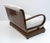 Art Deco Italian Walnut and Velvet Sofa, 1920s For Sale - Image 3 of 7