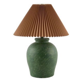 Besson Accent Table Lamp Linen Green For Sale