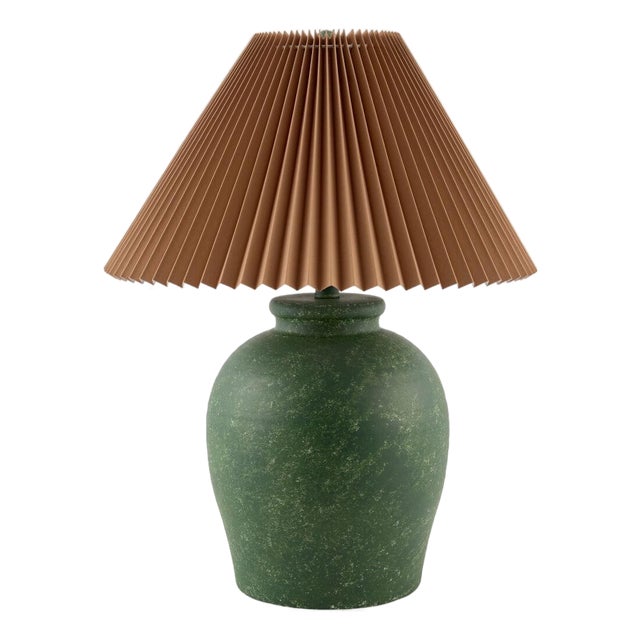 Besson Accent Table Lamp Linen Green For Sale