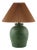 Besson Accent Table Lamp Linen Green For Sale