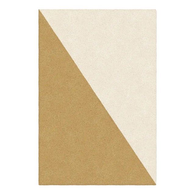 White/Natural Shape in Rug from Marqqa For Sale