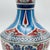 Handmade Ceramic Classic Vase (30cm) – Turquoise Panels & Red Floral Pattern – Mediterranean Summer Decor For Sale - Image 4 of 8