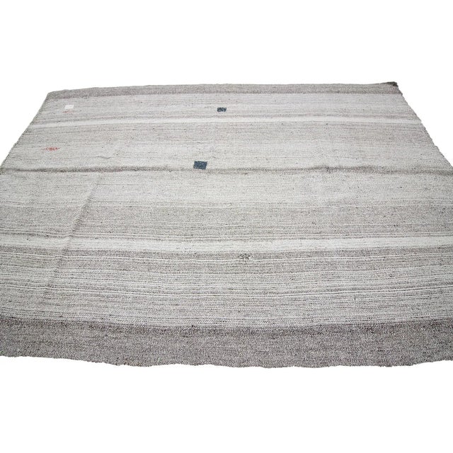 Contemporary 1960s Vintage Modern Kilim Rug- 7′ × 9′4″ For Sale - Image 3 of 7