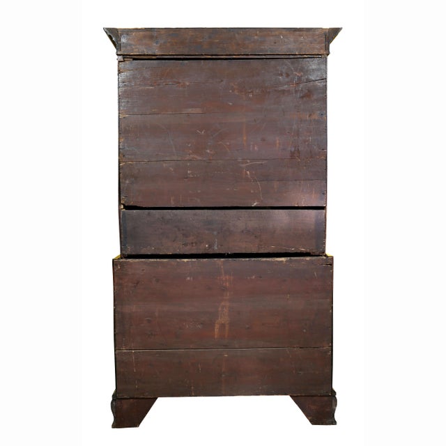 George III Mahogany Chest on Chest For Sale - Image 12 of 13