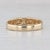 2010s 0.29ctw Emerald Diamond Ring 14k Yellow Gold Size 8.5 Engagement Stackable For Sale - Image 5 of 8
