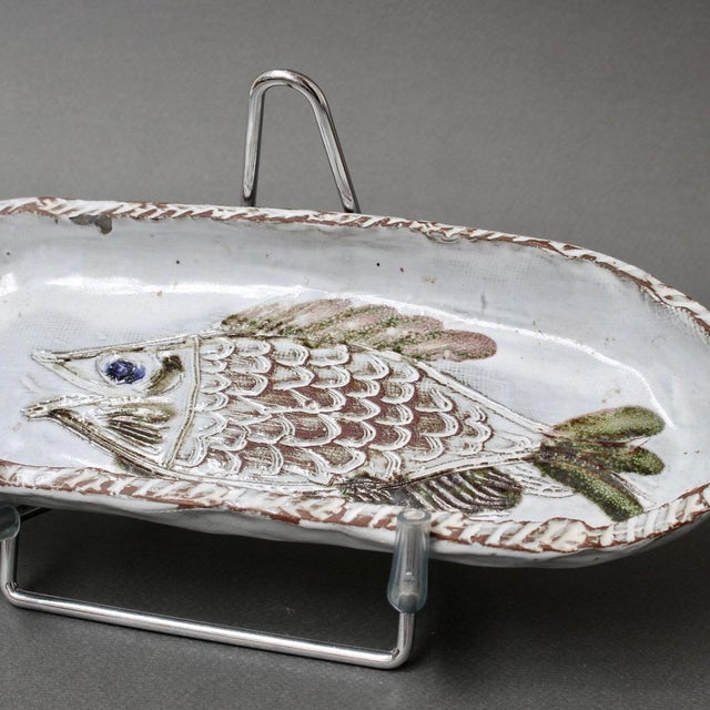 Vintage French Ceramic Tray by Albert Thiry, 1970s For Sale - Image 11 of 14