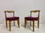 A set of four French dining chairs designed by Guillerme et Chambron for Votre Maison, dating from the 1950s–60s. Crafted...