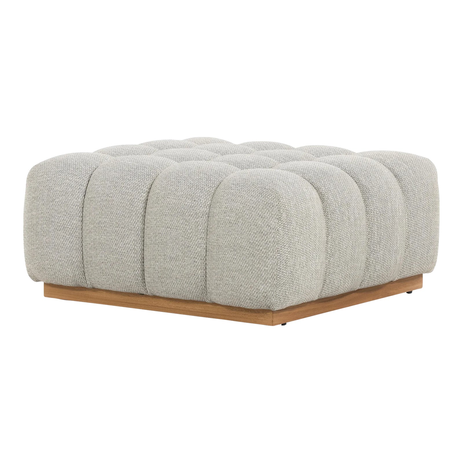 Four Hands Roma Outdoor Sectional Ottoman Piece, Faye Ash | Chairish
