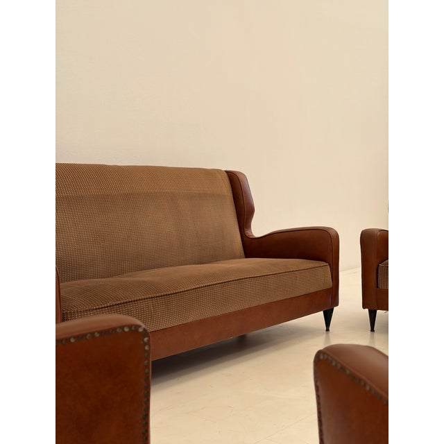 Armchairs and Sofa attributed to Paola Buffa, 1950s, Set of 5 For Sale - Image 17 of 18
