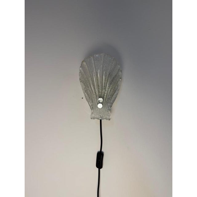 Glass Shell Wall Lamp from Sölken Leuchten For Sale - Image 6 of 11