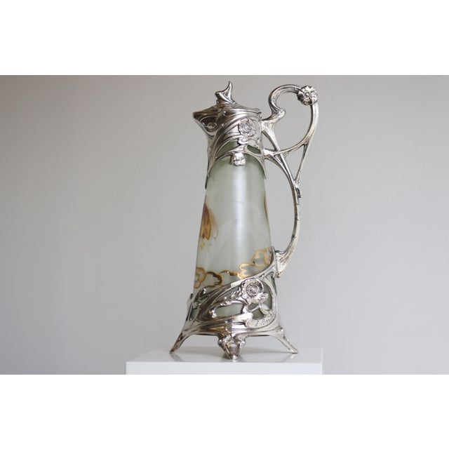 Antique French Art Nouveau Decanter by J. Barian, 1900 For Sale - Image 13 of 13