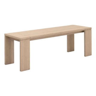 Sur Wooden Backless Outdoor Dining Bench by Essentials for Living For Sale
