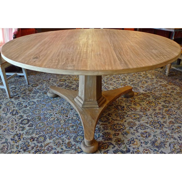 Swedish Style Contemporary AlderWood Round Dining Table Chairish