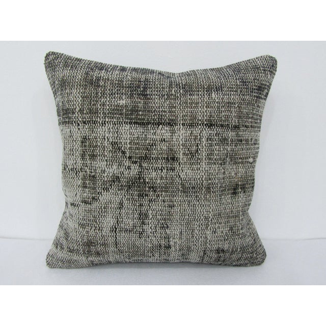 Turkish Gray Pillow Cover For Sale - Image 4 of 4