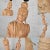 Vintage Hollywood Regency Asian Figural Lamps Style of James Mont W/ Black Tapered Shades - a Pair For Sale - Image 10 of 13