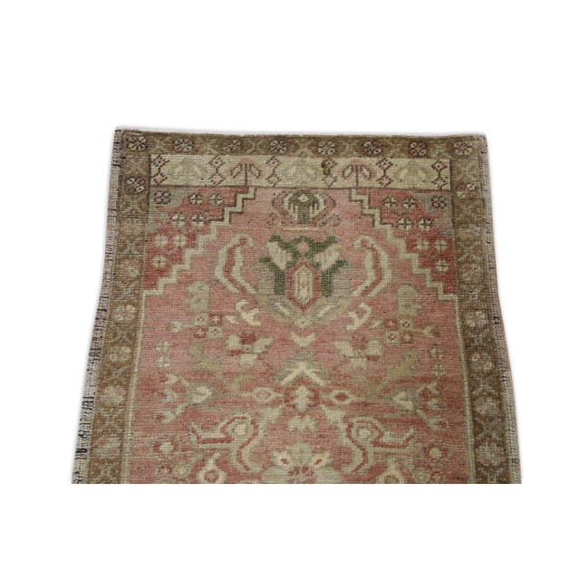 Oriental Hand Knotted Rug Turkish Mini Rug 1'8" x 3'1" For Sale - Image 4 of 5