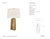 Thomas O'Brien by Visual Comfort Signature Sierra Buffet Lamp in Gild with Linen Shade Designer: Thomas O'Brien Height:...