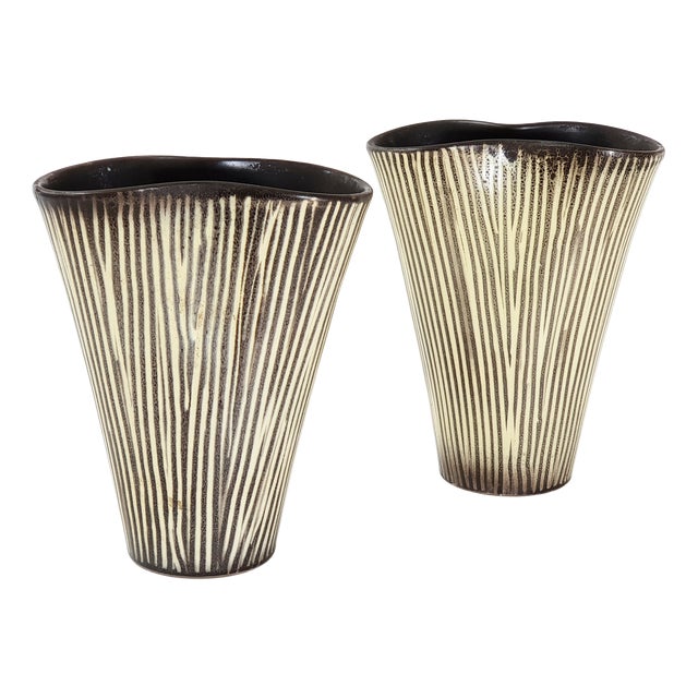 Vintage Ceramic Vases, 1950s, Set of 2 For Sale