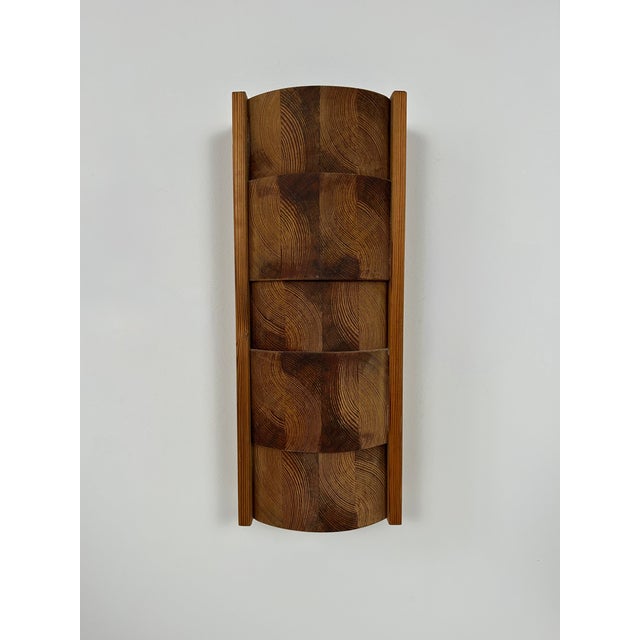 Vintage Pine Wall Light, Sweden, 1970 For Sale - Image 3 of 11