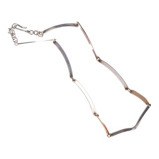 Retired James Avery 14k/sterling station necklace For Sale