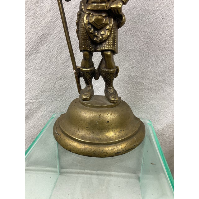 Antique Brass Figural Highlander Doorstop For Sale In Raleigh - Image 6 of 9