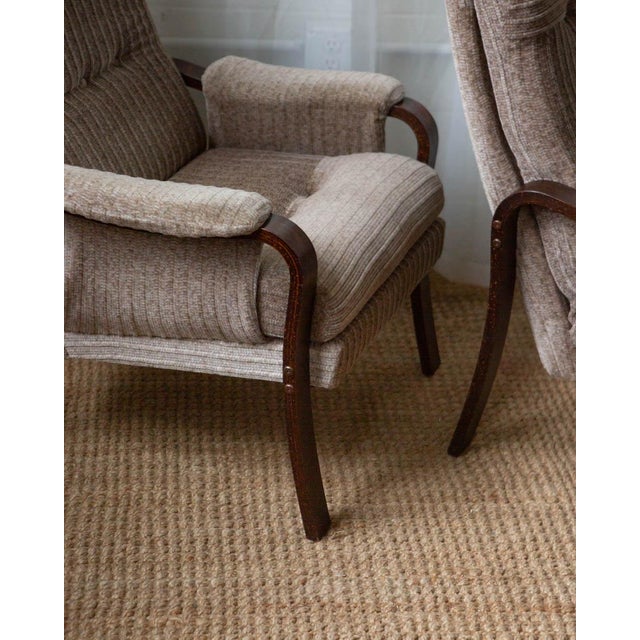 1960s Danish Beech Lounge Chairs - A Pair For Sale - Image 13 of 14