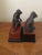 Art Deco 1940s French Art Deco Patinated Bronze Model of Reclining Monkeys Bookends- a Pair For Sale - Image 3 of 6