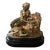19th Century Gilt Bronze Sculpture After Guillaume Geefs Le Lion Amoureux E. De Labroue For Sale