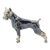 Vintage Italian Handmade Sterling Silver 925 Boxer Dog Figurine Large Solid Figurine Miniature Sculpture For Sale