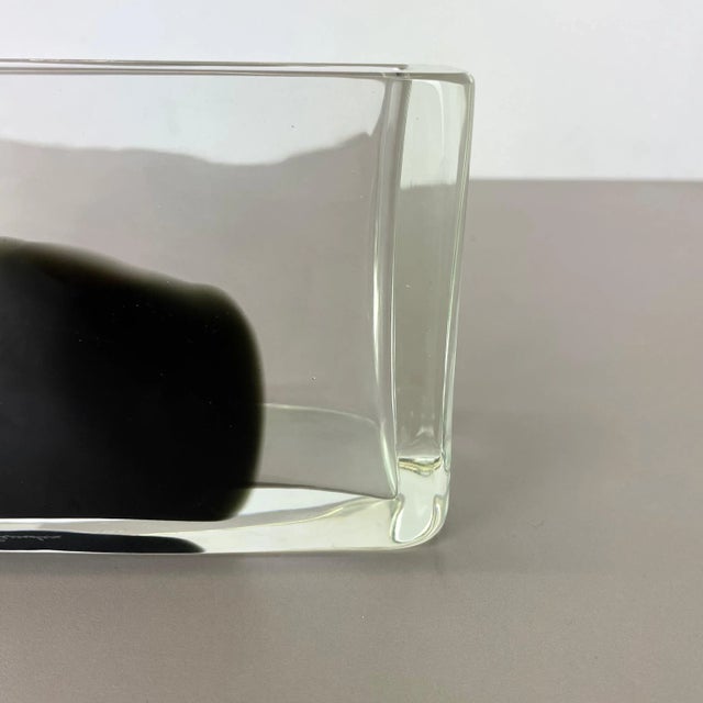 Black Large Murano Glass Vase by Antonio da Ros for Cenedese, 1970 For Sale - Image 8 of 18
