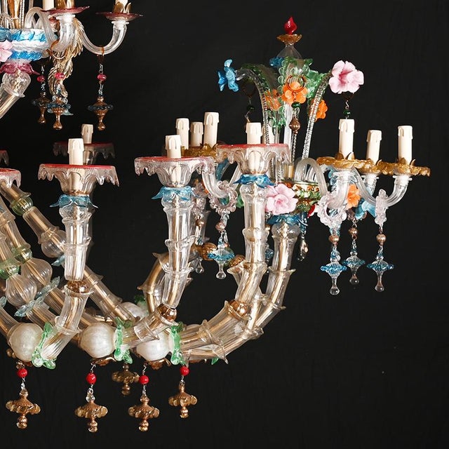 Rezzonico Murano Glass Chandelier Boat Model, 1960s For Sale - Image 6 of 7
