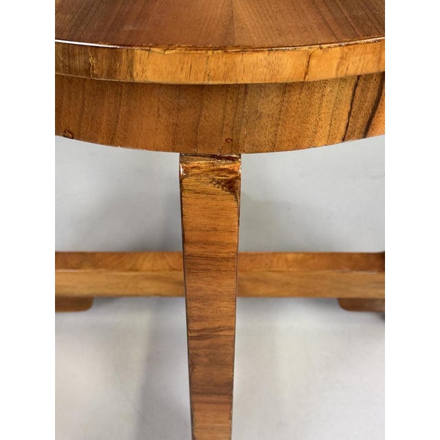Brown Art-Deco Small Folding Dining Table in Walnut, 1930s For Sale - Image 8 of 9