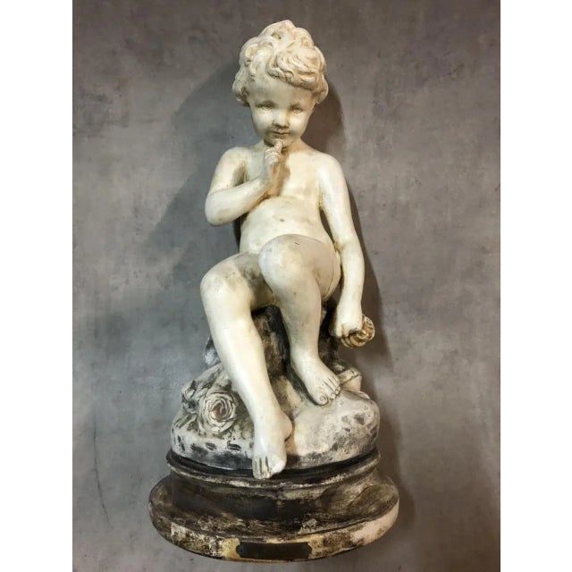 Antique Plaster Silent Child of Falconnet Sculpture For Sale - Image 4 of 15