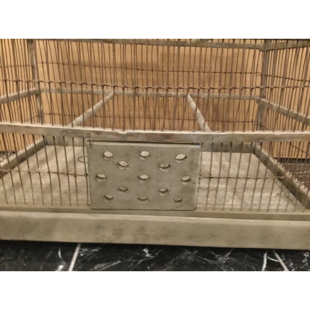 Vintage French Decorative Birdcage In Greige Chairish